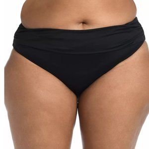 La Blanca Plus Size Ruched Hipster Swim Bottoms Size 16W